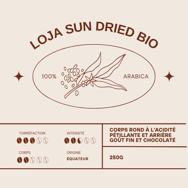 Loja Sun dried BIO - Café d'Equateur