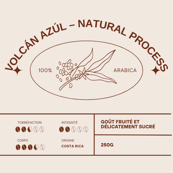 Volcan Azul - Natural Process - Café du Costa Rica